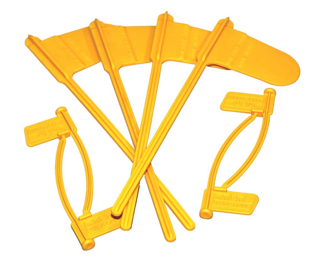 Misc. Accessories MTM Case Gard Ready Series MTM PISTOL & RIFLE CHAMBER INDICATOR FLAGS YELLOW